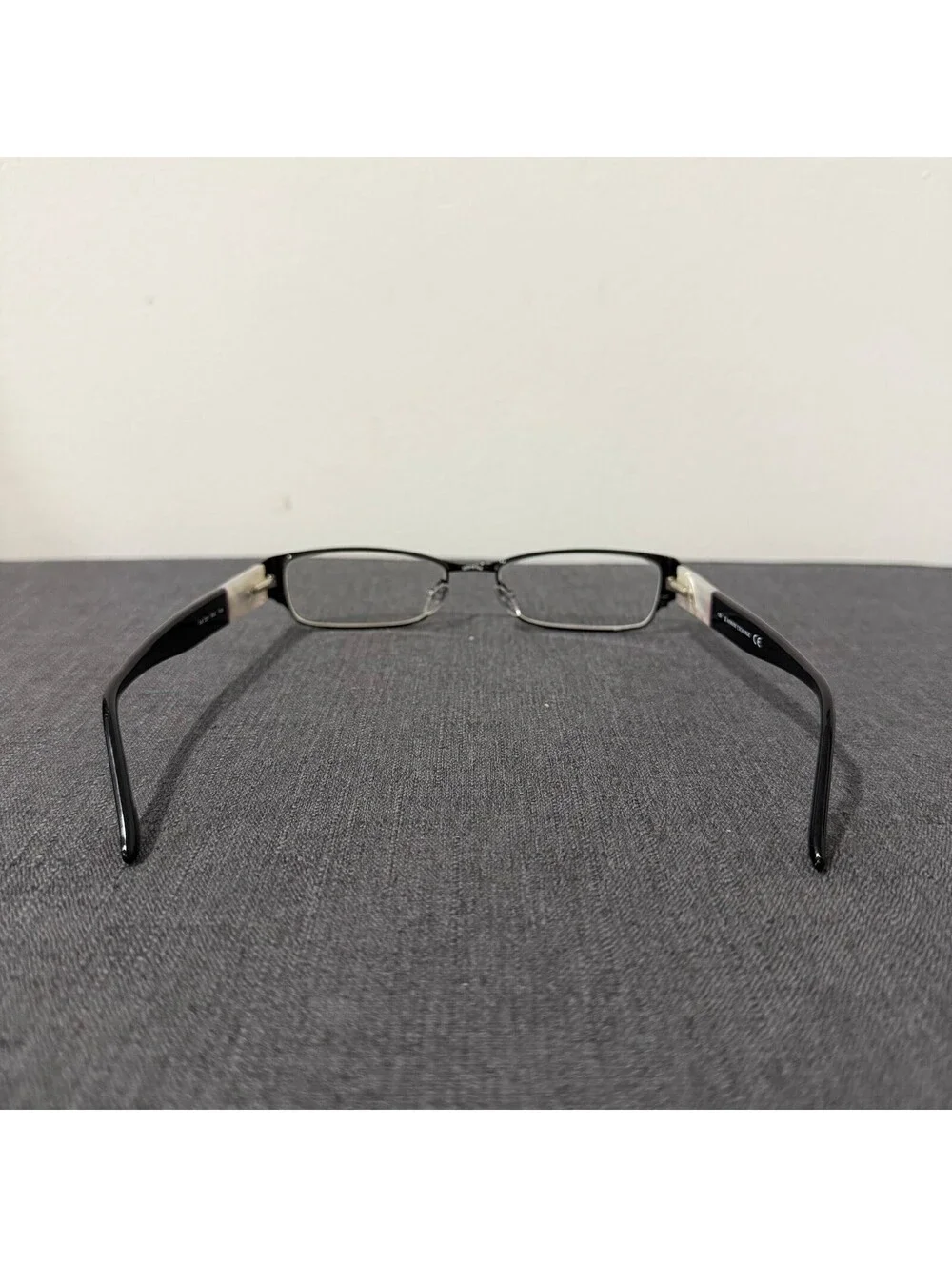 Armani Exchange AX 221 65Z Eyeglasses Frames Black Silver 52-16-135 w/ Case